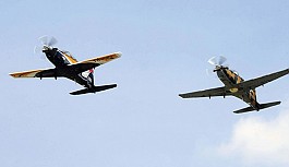 Ankara'da eğitim uçağı düştü