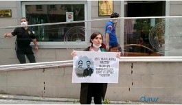 Avukat Aytaç ve Timtik için Adalet Bakanlığı önünde eylem