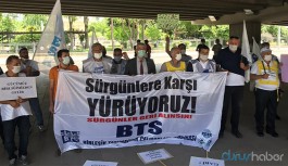 BTS, sürgüne karşı TCDD önünde yeniden toplandı