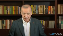 Erdoğan'ın yayın öncesi hazırlık görüntüleri ortaya çıktı
