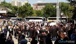 Ankara'da avukatlar 'Büyük Savunma Mitingi' öncesi toplandı