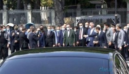 Erdoğan, Ayasofya Camisi'nde incelemelerde bulundu