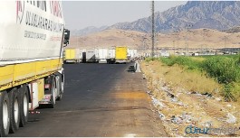 Habur Sınır Kapısı’nda araç geçişleri durdu