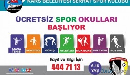 Kars Belediyesi’nden gençlere spor okulu