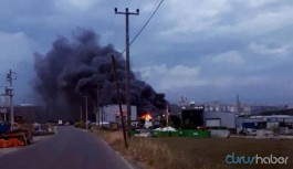 Gebze'de fabrika yangını