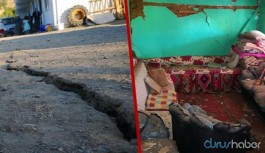 Malatya'daki depremin ardından yarıklar oluştu