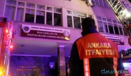 Ankara'da hastane odasında yangın: 1 ölü, 2 yaralı