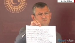 CHP'li Özel: Saray Kılıçdaroğlu'ndan test istedi