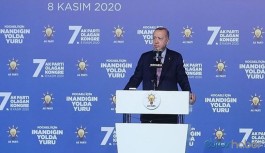 Erdoğan 'bakın burası çok önemli' dedi, parti kongresinde muhalefeti hedef gösterdi
