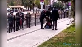 Valilik önünde kendisini yakmak istedi