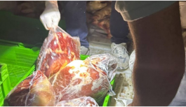Hijyenik olmayan 3 bin 112 kilo et imha edildi