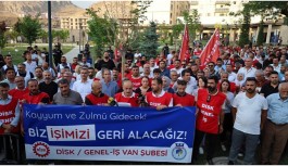 Kayyımın işten çıkardığı işçilerden AKP önünde açıklama