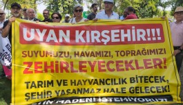 Kırşehir'de yapılmak istenen altın madeni projesi protesto edildi