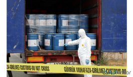 Sınırda 18,4 ton siyanür ele geçirildi
