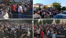 LGS sınavında endişelendiren görüntüler: Binlerce öğrenci, veli ve öğretmen bir araya geldi